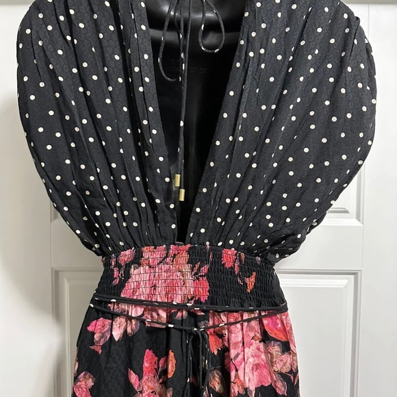 Free People Juniper Maxi Dress Floral Polka Dot Size XS NWOT - Picture 8 of 8